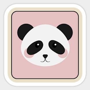 Baby panda box Sticker